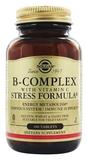 Вітаміни групи В + С, B-Complex, Solgar, стрес формула, 100 таблеток, фото