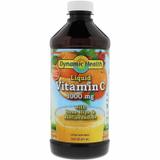 Вітамін С, Liquid Vitamin C, Dynamic Health Laboratories, цитрусовий смак, 1000 мг, 473 мл, фото