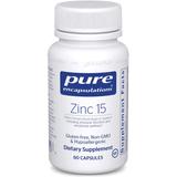 Цинк, Zinc, Pure Encapsulations, 15 мг, 60 капсул, фото