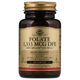 Фолієва кислота, Folate As Metafolin, Solgar, метафолін, 800 мкг (1333 мкг DFE), 100 таблеток, фото