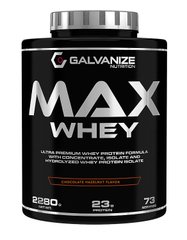 Протеин, Max Whey, Galvanize Nutrition, вкус шоколадный фундук, 2280 г - фото