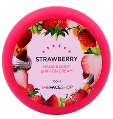 Крем для догляду за шкірою рук і тіла Strawberry, The Face Shop, 100 мл - фото