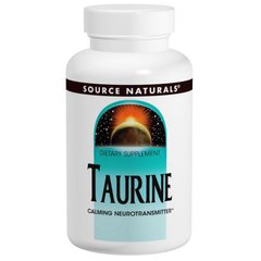 Таурин, Taurine 1000, Source Naturals, 1000 мг, 120 капсул - фото