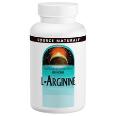 Аргінін, L-Arginine, Source Naturals, вільна форма, 1000 мг, 100 таблеток - фото