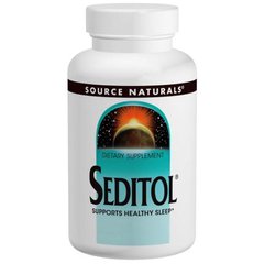 Здоровый сон, Seditol, Source Naturals, 365 мг, 30 капсул - фото