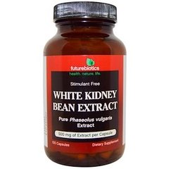Екстракт білої квасолі, White Kidney Bean, FutureBiotics, 100 капсул - фото