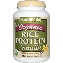 Рисовый протеин, Rice Protein, NutriBiotic, 600 грамм - фото