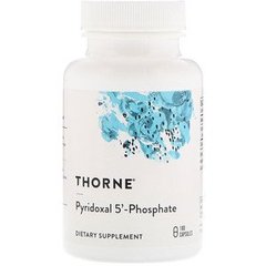 Витамин В6 (пиридоксаль), Pyridoxal 5'-Phosphate, Thorne Research, 180 капсул - фото