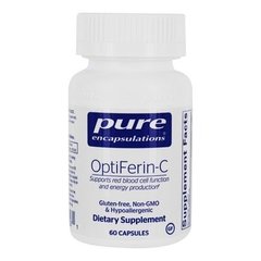 Харчова добавка, OptiFerin-C, Pure Encapsulations, 60 капсул - фото