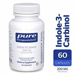 Индол-3-Карбинол, Indole-3-Carbinol, Pure Encapsulations, 200 мг, 60 капсул - фото
