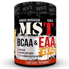Комплекс BCAA & EAA Zero, MST Nutrition, вкус манго-маракуйя, 520 г - фото