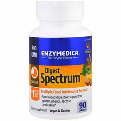 Пищеварительные ферменты, Enzymedica, 90 капсул - фото