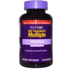 Мультивітаміни (оригінал), Multivitamin, Natrol, 180 капсул - фото