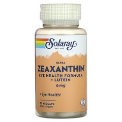 Зеаксантин для здоров'я очей, Ultra Zeaxanthin, Solaray, 6 мг, 30 капсул - фото