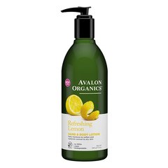 Лосьон для рук и тела, Hand & Body Lotion, Avalon Organics, лимон, 340 мл - фото