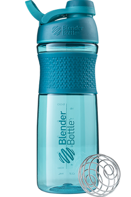 Шейкер SportMixer с шариком Twist, Teal, Blender Bottle, голубой, 820 мл - фото