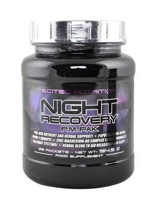 Добавка для активного довголіття, Night Recovery, Scitec Nutrition , 28 пакетов - фото