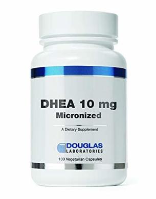 Дегідроепіандростерон, DHEA, 10 мг, Douglas Laboratories, 100 капсул - фото