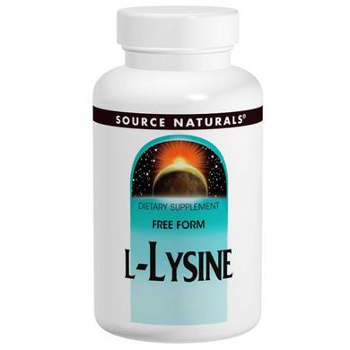Лизин, L-Lysine, Source Naturals, 500 мг, 200 капсул - фото