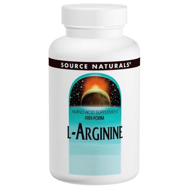 Аргинин, L-Arginine, Source Naturals, свободная форма, 1000 мг, 100 таблеток - фото