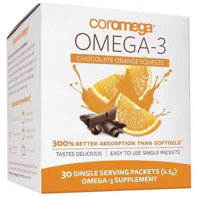 Омега-3 (вкус шоколада и апельсина), Coromega, 30 - фото