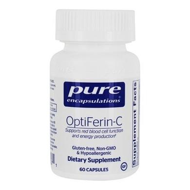 Харчова добавка, OptiFerin-C, Pure Encapsulations, 60 капсул - фото