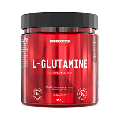 Глутамін, L-Glutamine, натуральний, Prozis, 300 г - фото