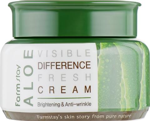 Освежающий крем с экстрактом алоэ, Visible Difference Moisture Cream Aloe, FarmStay, 100 мл - фото