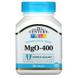 Магний оксид, Magnesium Oxide, 21st Century, 400 мг, 90таблеток, фото – 1