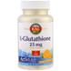 Глутатион со вкусом апельсина, L-Glutathione, Kal, 25 мг, 90 таблеток, фото – 1
