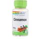 Корица, Cinnamon, Solaray, для веганов, 500 мг, 60 вегетарианских капсул, фото – 1