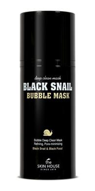 Киснева маска з равликом і деревним вугіллям, Black Snail Bubble Mask, The Skin House, 100 мл - фото