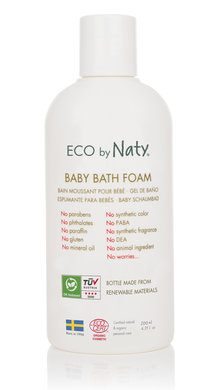 Дитяча піна для ванн, Baby Bath Foam, Eco by Naty, 200 мл - фото