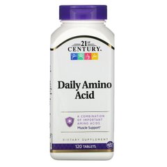 Комплекс аминокислот, Daily Amino Acid, 21st Century, 120 таблеток - фото