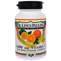 Витамин С, Vitamin C, Irwin Naturals, Dr. Linus Pauling, 1000 мг, 90 таблеток - фото