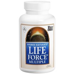Баланс життєвих сил, Life Force Multiple, Source Naturals, без заліза, 60 таблеток - фото
