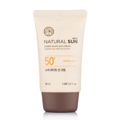 Солнцезащитный отбеливающий крем Natural Sun SPF50 PA+++, The Face Shop, 50 мл - фото