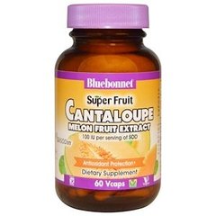 Супероксиддисмутаза СОД, Cantaloupe, Bluebonnet Nutrition, 100 МЕ, 60 капсул - фото