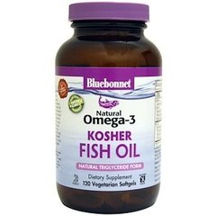 Риб'ячий жир Омега-3, Fish Oil Omega-3, Bluebonnet Nutrition, 120 капсул - фото
