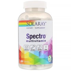 Мультивітаміни повний спектр, Spectro Multi-Vita-Min, Solaray, 360 капсул - фото