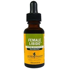 Лібідо для жінок, суміш трав, Female Libido, Herb Pharm, органік, 30 мл - фото