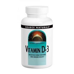 Вітамін D-3 2000IU, Source Naturals, 100 капсул - фото