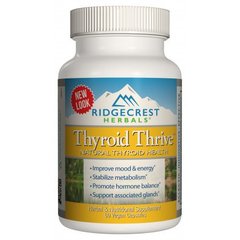 Комплекс для поддержки щитовидной Железы, RidgeCrest Herbals, 60 гелевых капсул - фото