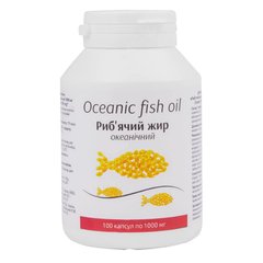 Риб'ячий жир океанічний, 1000 мг, 100 капсул - фото