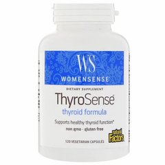 Підтримка щитовидки, для жінок, WomenSense, ThyroSense, Thyroid Formula, Natural Factors, 120 рослинних капсул - фото