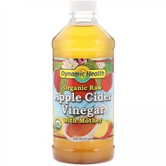 Яблочный уксус, Apple Cider, Dynamic Health Laboratories, органик, 473 мл - фото