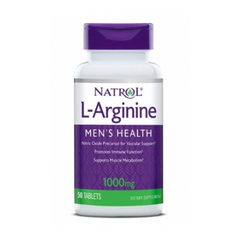 Аргінін, Arginine 1000, Natrol, 50 таблеток - фото