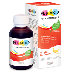 Залізо та вітамін В, сироп для дітей, Iron + Vitamin B, Pediakid, 125 мл - фото