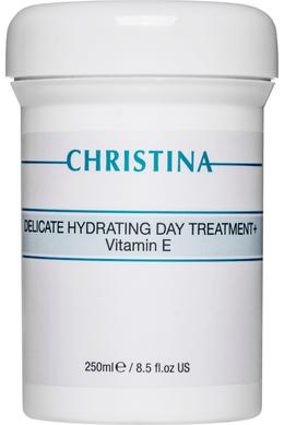 Делікатний зволожуючий денний крем з вітаміном Е для нормальної і сухої шкіри, Christina, 250 мл - фото