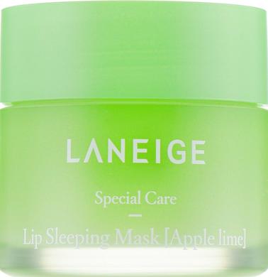 Інтенсивно регенеруюча маска для губ з ароматом яблука і лайма, Lip Sleeping Mask Apple Lime, Laneige, 20 мл - фото